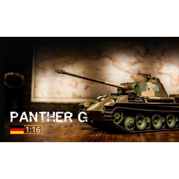 Ferngesteuerter Panzer ASG/IR/Sound/Rauch 1:16 German Panther Type G RTR 2,4Ghz - Heng Long 3879-1U (S)